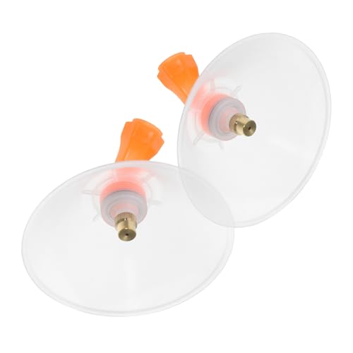 MOTHNUR Transparente Winddichte Sprühdüsen für Landwirtschaftliche Sprühgeräte und Gartenspritzschutz 2 Stück Verstellbare Kegeldüsen mit Breitem Sprühnebel Robustes Sprayzubehör