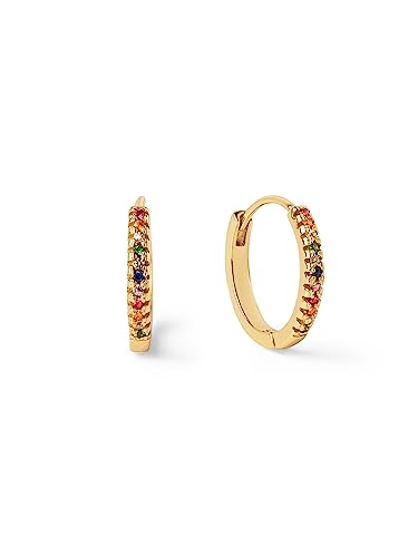 SINGULARU   L Colors. Sterlingsilber 18 Kt Vergoldeter Beschichtung und Zirkonia. Schmuck für Damen.