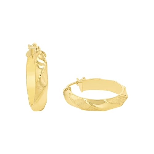 Amor Creolen Damen Ohrschmuck 1 9 cm Gold Kommt in Schmuck Geschenk Box 2017631