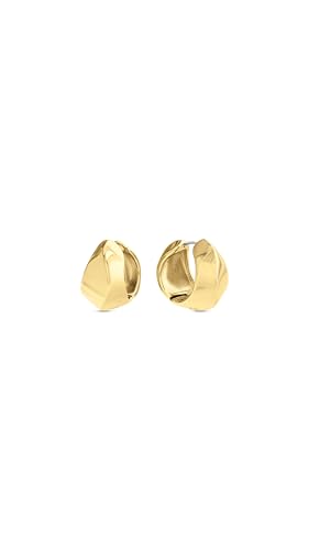 Calvin Klein Creolen für Damen Kollektion SCULPTED aus Edelstahl und Gelbgold-beschichtung - 35000820