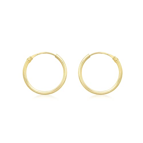 Carissima Gold Kinder 1.2 mm 13 mm Sleeper Creolen 9k 375 1.53.9799