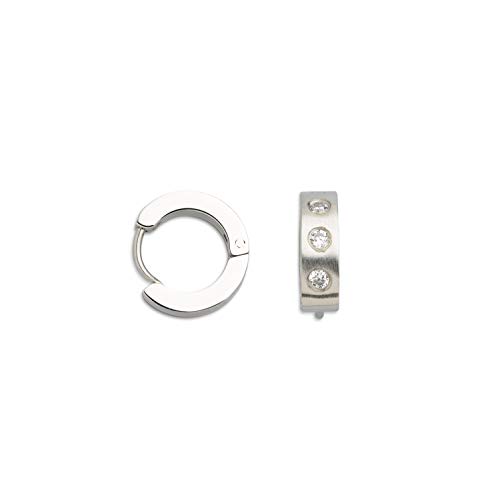  STEEL X1764 Damen Edelstahl weiß Zirkonia