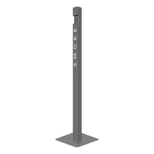  fürßenbereich quadratischer Zigarettenkippen Entsorgungsständer vertikaler Raucherbehälter für Büro  Heimgebrauch langlebig wetterbeständig