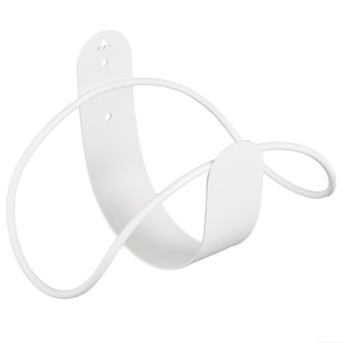 Edelstahl-Schlauchhalter mit einfacher Installation Wandmontage für effektive Garagen- und Gartenorganisation B Weiß