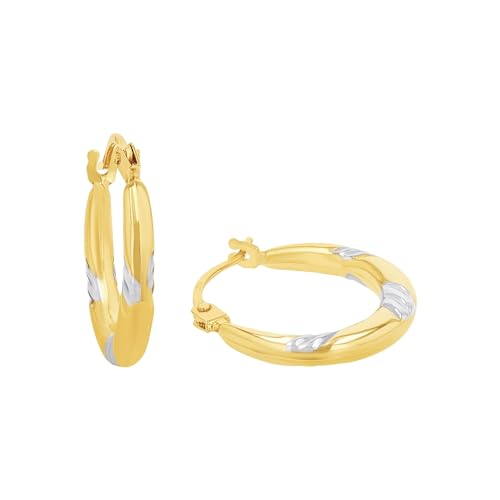 Amor Creolen Damen Ohrschmuck 2 5 cm Gold Kommt in Schmuck Geschenk Box 2013724