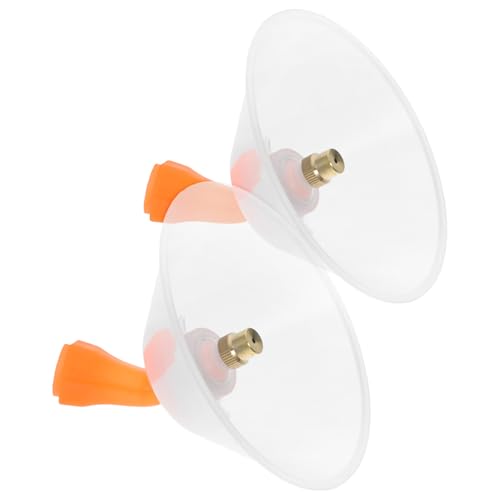 SEWACC 2 Stück Teiliges Landwirtschaftliches Sprühdüsen Transparentem Winddichtem Kegelschutz Einstellbare Nebeldüse Vielseitig für Garten und Landwirtschaft Einfache Montage Präzise