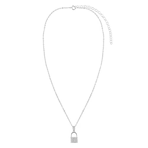 KJHFD Jewelry for Women Damen-Silberohrringe echter 925er-Sterlingsilber-Ohrring Damen-Bling-Kristall-Schloss-Anhänger-Creolen-Ohrring personalisierte Pendientes-Ohrringe Women s Jewelry