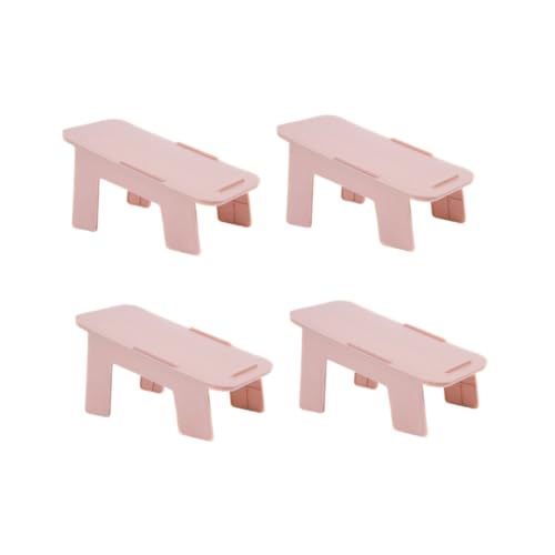 Cabilock 4stücke Doppelstöckiges Schuhregal Schuhhalter Aus Hochwertigem Material Platzsparendes Schuhaufbewahrungsregal Für Zuhause Schuhgeschäfte Geeignet Für Leinenschuhe Sandalen Kinder