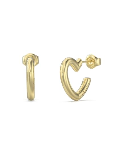 Guess Damen-Ohrringe Herz Creolen Goldfarben JUBE05535JWYGT U