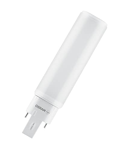 Osram DULUX D 13 LED-Lampe für G24D-1 Sockel 5 Watt 600 Lumen Warmweiß 3000K rotierbar Ersatz für herkömmliches 13W-Dulux Leuchtmittel