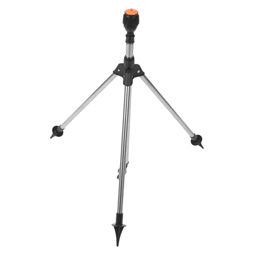 MOBUTOFU 1 Satz Einziehbarer Automatischer Rotierender Sprinkler Stativbewässerungsartefakt Gartensprinkler Gemüsesprinkler 360 Grad Rotationssprinkler Praktischer Stativsprinkler