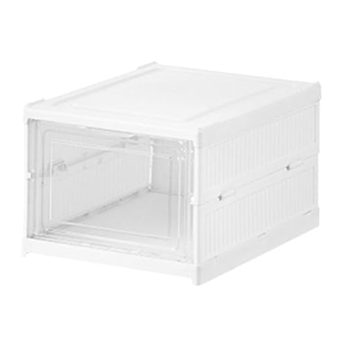 Kliplinc 1 St ck Schuhaufbewahrungsbox Montagefrei Faltbare Schuh-Organizer mit Transparenter T r Platzsparendes Schuhregal Stabiler Transparenter Kunststoff