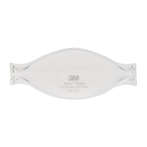 3M Aura 9320 Komfortable Partikelschutzmaske optimaler Gesichtsanpassung Einwegmaske Schutzstufe   einzeln verpackt 20 Stück