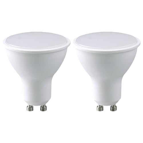 NCC-Licht LED Reflektor GU10 PAR16 5W 28W 300lm warmweiß 3000K 100 Abstrahlwinkel mit Lichtsensor Energiesparende LED Lampe 2 Stück