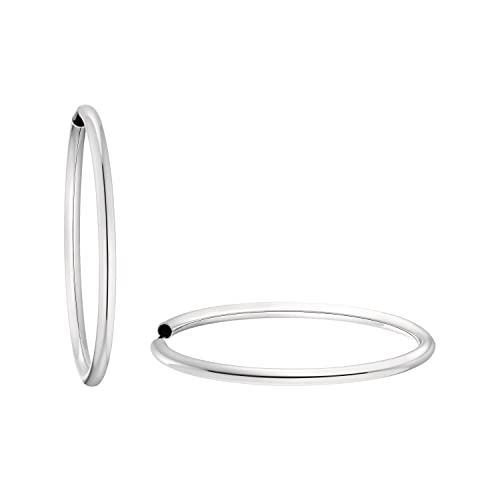 Amor Creolen 925 Sterling Damen Ohrschmuck 4 5 cm Kommt in Schmuck Geschenk Box 9061778