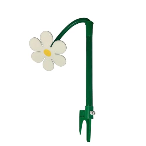 Crazy Daisy Sprinkler für Hof 720 draaibare Crazy Daisy watersproeier grappig madeliefjes-bloemen-Auto-tuinirrigatiesysteem voor Gazon- en tuinirrigatieapparaten woyufen White
