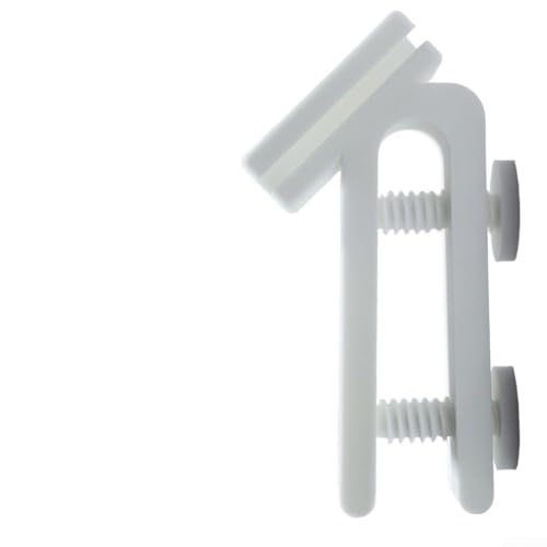 Eimer-Schlauchhalter für Garten und Aquarium Wasserschlauch-Clip-Halterung mit sicherem Kantengriff kompatibel mit Standard-Eimern 6 1 x 2 x 11 9 cm leicht weiß
