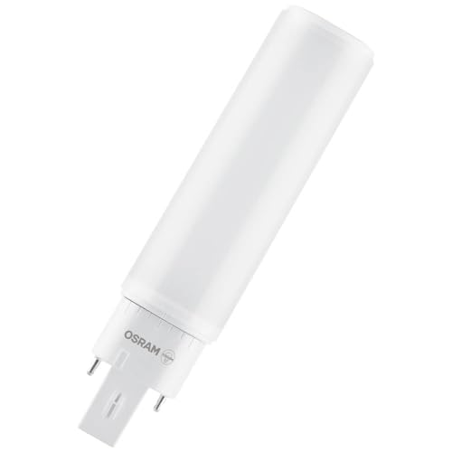 OSRAM DULUX D E 13 LED Lampe für 1 Sockel 6 Watt 660 Lumen Kaltweiß 4000K rotierbar Ersatz für herkömmliches 13W Dulux Leuchtmittel