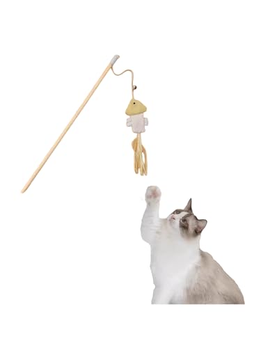 TiaoBug Kitten Katzenzubehör Federn Stab Bell One Size