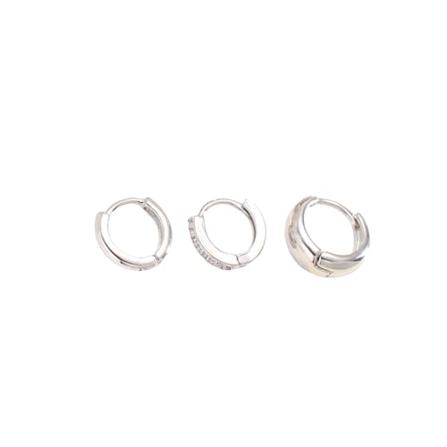  Zweites Ohrloch geometrische Ohrstecker Perlen für europäische und stilvolle Outfits Ohrläppchen Stützpatches Für Silver 1cm