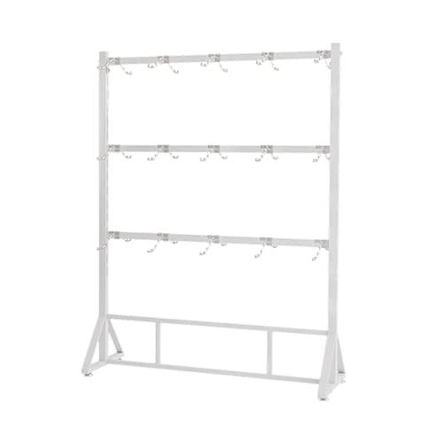 Schuhregal verstellbarer bodenstehender Organizer für Einzelhandel platzsparendes vertikales Design perfekt für Schuhe und Unterwäsche 120 x 40 x 150 cm