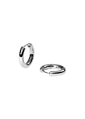  Small Glamorous Scharnierverschluss 14K vergoldet oder Ros 21 mm Durchmesser für Curated Ear Look Alltags Schmuck   wasserfest Silver