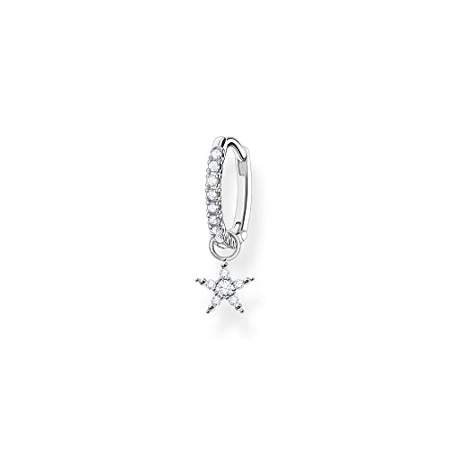 Thomas Sabo Einzel Creole mit Stern Anhänger 925 Sterling Silber CR707-051-14