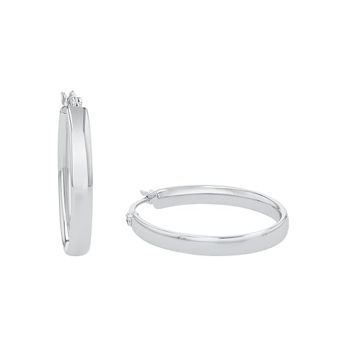 Amor Creolen 925 Sterling Silber Damen Ohrschmuck 3 cm Silber Kommt in Schmuck Geschenk Box 2017276