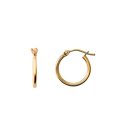 Xenox Damen 14K Gelbgold Creolen in goldfarben - KOLLEKTION 14K - XG14K6007G