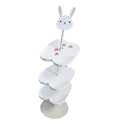 JISADER 4-Schicht-Schuhregal für Kinder Schuh-Organizer Schuhständer Halter für Wohnzimmer Schlafzimmer Flur Eingangsbereich Hase