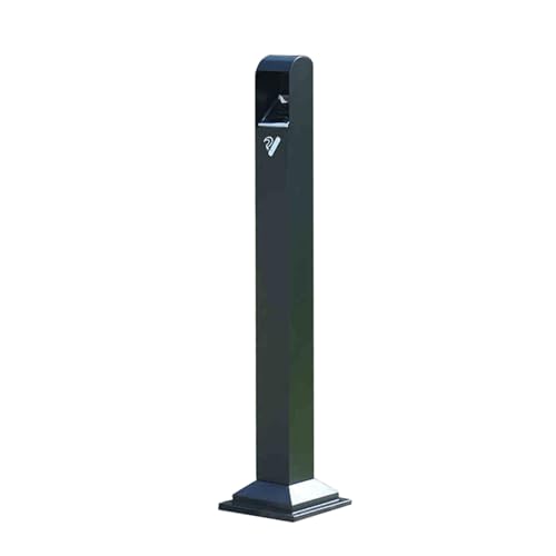 Vertikaler Aschenbecher For Den Außenbereich Standaschenbecher Aus Edelstahl For Den Innen- Und Außenbereich mit Schlüssel Zigarettenkippen-Sammelbehälter Vertikaler Aschenbecher For Die Außenter