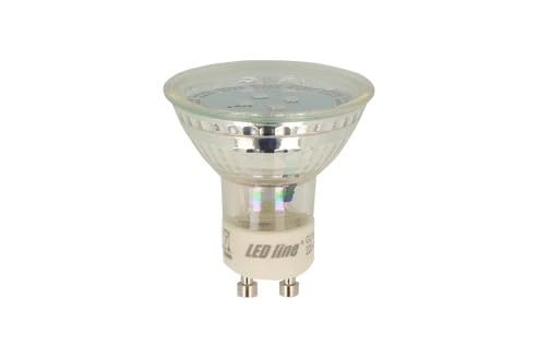 LED Leuchtmittel GU10 Warmweiß 1W ersetzt 10W - 80 Lumen 2700K 30.000h Lebensdauer 120 Abstrahlwinkel Glasgehäuse Nicht Dimmbar - Energieeffizient für Innenbereiche