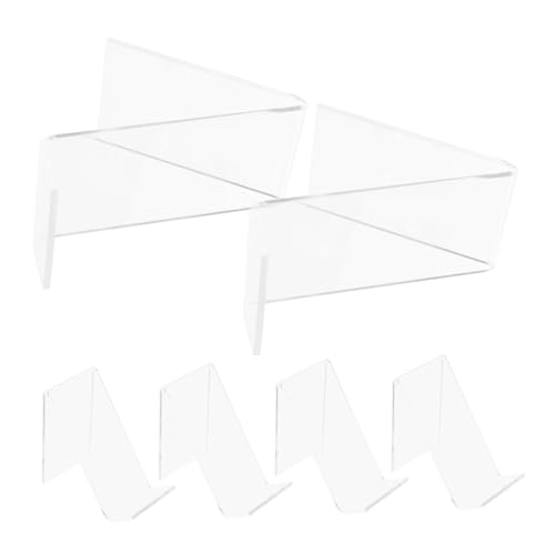 JECOMPRIS Schuhständer Aus Acryl Transparent Kinder Schuhregal 6 Stück Für Schuhpräsentation Kinderschuhe Stabil Kompakt