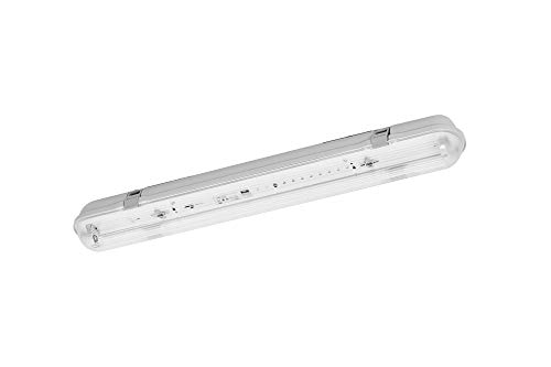 PureLed LED Feuchtraumleuchte Wannenleuchte IP65 geeignet für 1X T8 LED G13 60cm Bürolampe