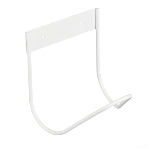 Platzsparender Schlauchhalter zur Wandmontage robuster Edelstahl für mehrere Gartenanwendungen A White
