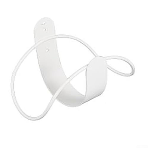 Wandmontierter Schlauchhalter für Gartenschlauchaufbewahrung Aufhänger aus Karbonstahl mit 5 kg Tragkraft hält bis zu 30 m Schlauch platzsparendes Design inkl. weiß