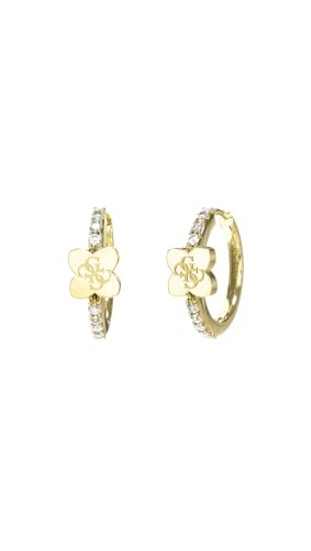 Guess Damen-Ohrringe Creolen 4G Leaf Huggies Goldfarben JUBE05508JWYGT U