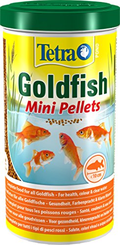  Pond Goldfish Mini Pellets   für kleine Goldfische Kaltwasserfische im Gartenteich 1 L