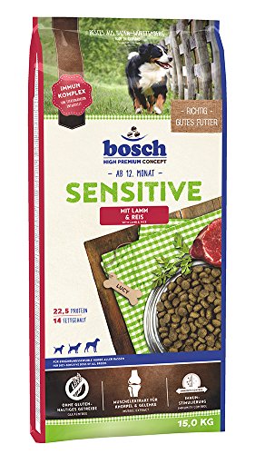 Bosch 44047 Hundefutter Sensitive Lamm und Reis 15 kg