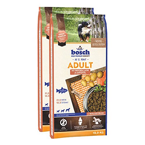 Bosch Hundefutter Verschiedene Sorten 2x15kg Lachs Kartoffel