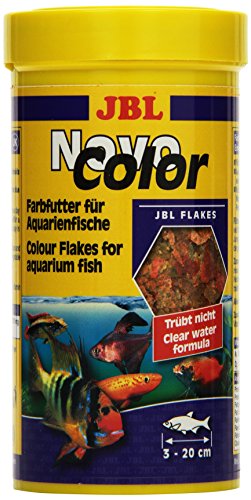 JBL NovoColor 30157 Alleinfutter für farbenprächtige Aquarienfische Flocken 250 ml