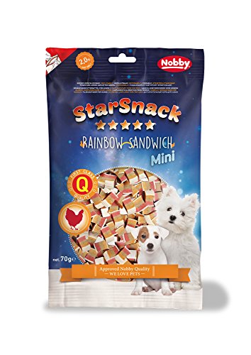 Nobby STARSNACK MINI Rainbow Sandwich für alle Hunde 1 Tüte 1 x 70 g