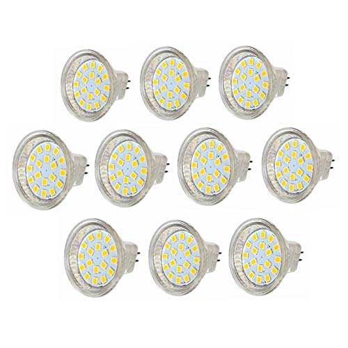 10 Stück AC DC 12 V 3 W MR11 LED Bulb-GU4 LED Spotlight-40 W Äquivalent GU4 Basis für Home Recessed Accent Track Lighting Farbe Kaltweiß Warmweiß