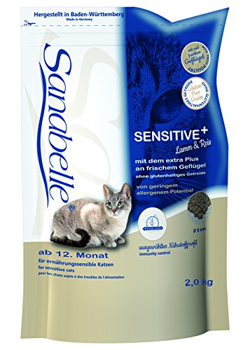 Sanabelle Sensitive mit Lamm Katzentrockenfutter für ernährungssensible Katzen 1 x 2 kg