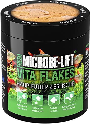 ARKA Vita Flakes   250 ml 30 g   Hochwertiges Flockenfutter als Alleinfutter fördert Gesundheit und Vitalität von Fischen in Süßwasseraquarien