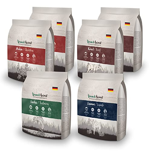 Venandi Animal - Premium Trockenfutter für Katzen Probierpaket 1 6 x 0 3 kg 6er Pack getreidefrei mit viel frischem Fleisch und Fisch