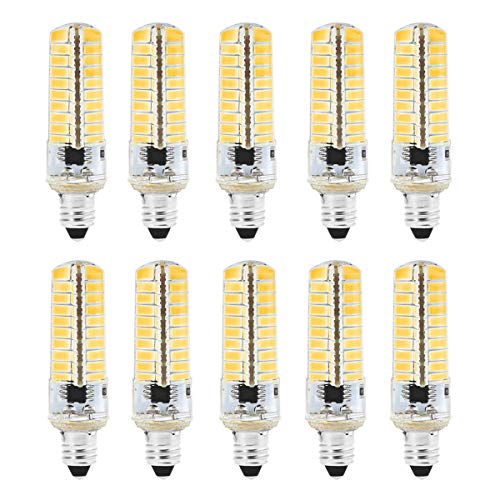  for Home Lighting AC 110 120 V 10 Pack Silicone Corn 5730 SMD 80LED Energy Saving Lamp Dimmable 5 W 50 W Halogen Equivalent Size Cold