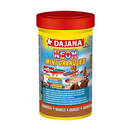 Dajana Neon Mini Granulat Fischfutter Granuliertes Premium Haupt Futter 100ml
