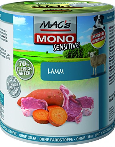 Mac s Hundefutter getreidefrei Mono Sensitive Lamm 800 g