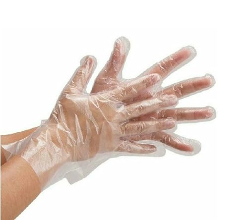 GOOD STUFF Einweghandschuhe aus Polyethylen transparent 100 Stück Einheitsgröße Schutz und Komfort